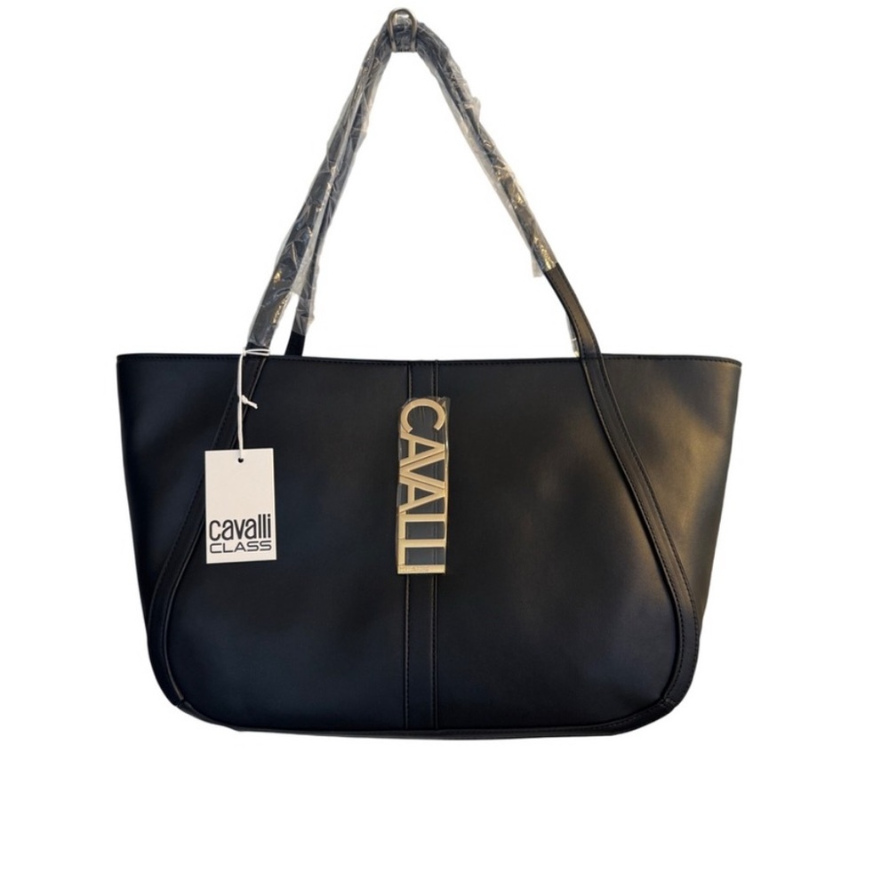 Cavalli Class Black Tote Bag Style: Sandra Shopper NWT $118